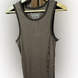 American Rag Two Tone Brown Tank Top Size Large